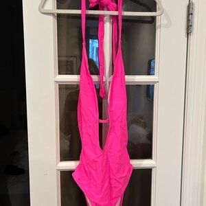 Vibrant Pink One-Piece Swimsuit